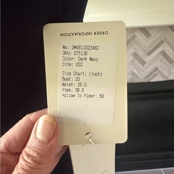 Elegant Midnight Blue Wedding guest or Bridesmaid dress! NEW! - Picture 10 of 10